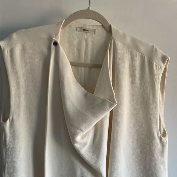 Pheobe Philo Era Celine Cream Blouse - Picture 3 of 14